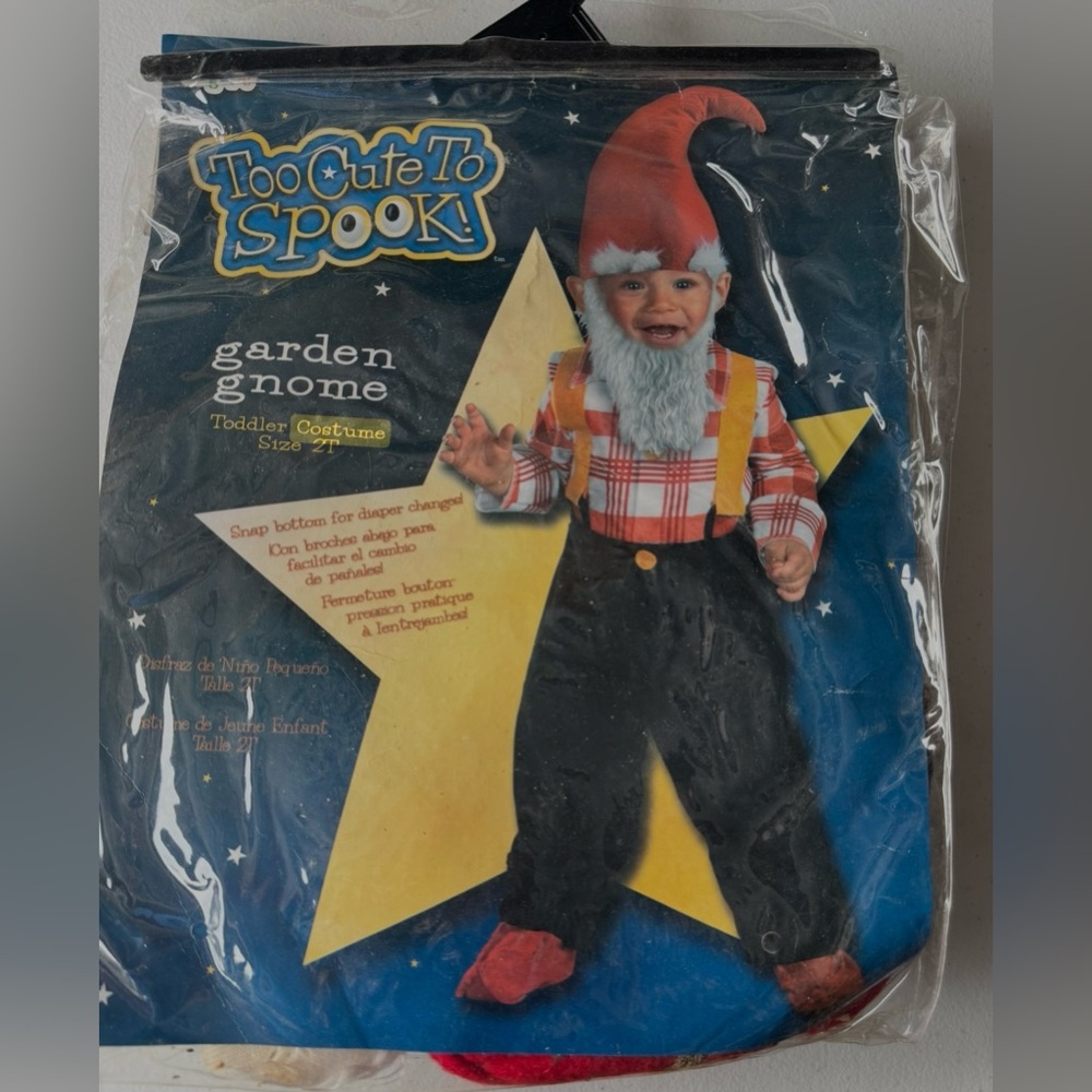 Too Cute To Spook Garden Gnome Toddler Costume